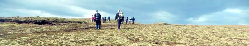 Sliabh Liag walkers, County Donegal